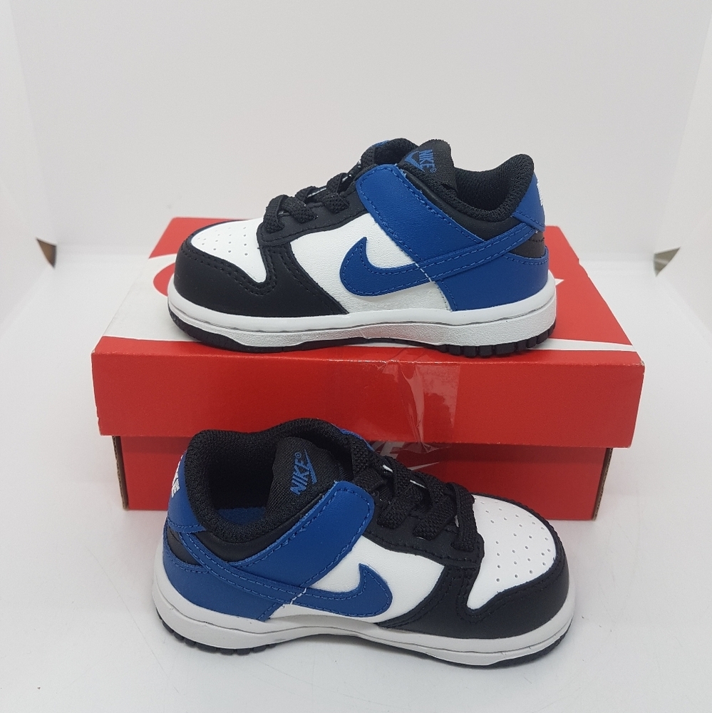 NWB Nike Dunk Low Toddler Summit White Industrial Blue Sz 5C